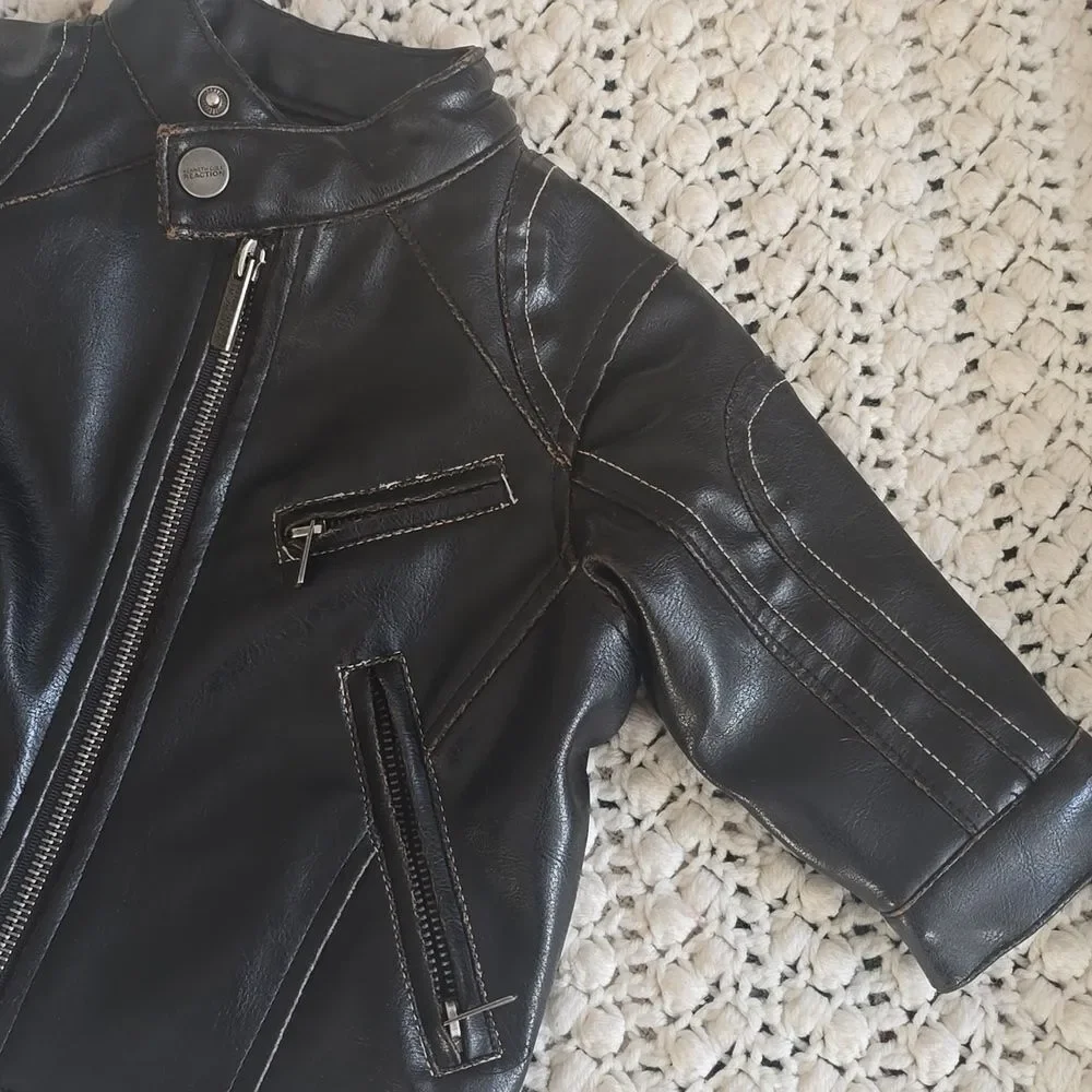 Kenneth Cole Reaction | Kids Black Faux Leather Jacket